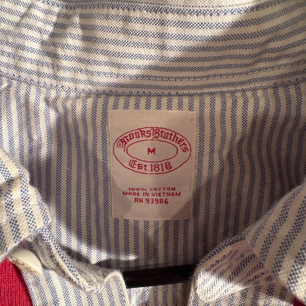 Brooks Brothers Red, Blue and White Striped Shirt - Picture 3 of 7